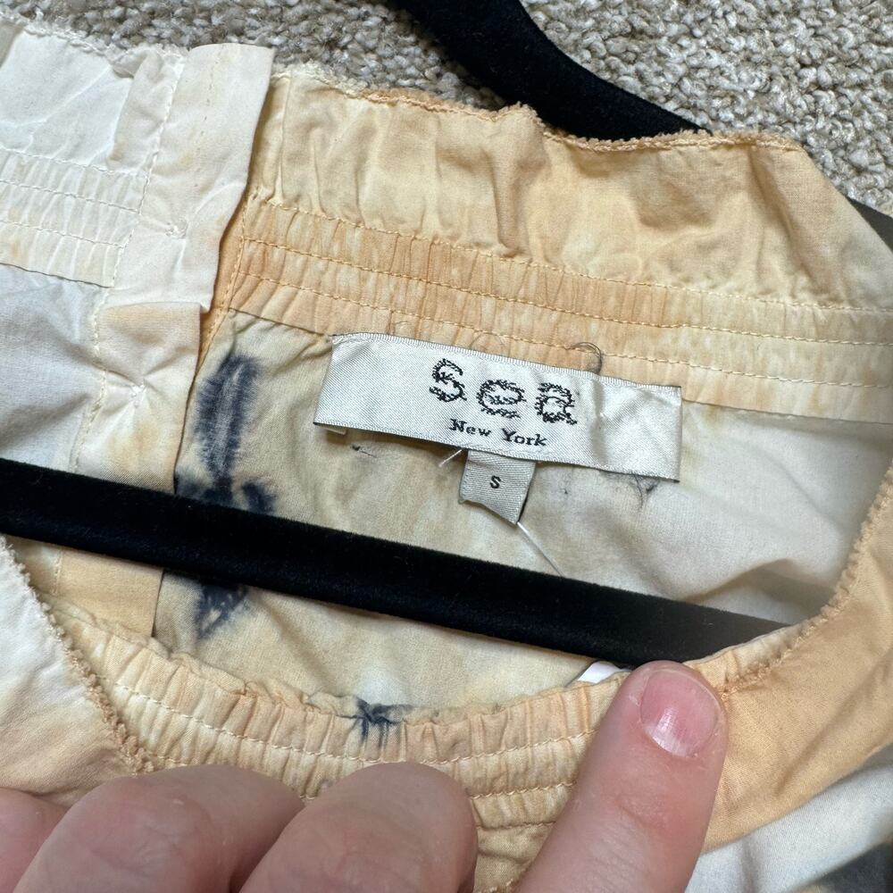 Sea New York Tye Die Print Long Sleeve Button Down Back - Picture 3 of 4